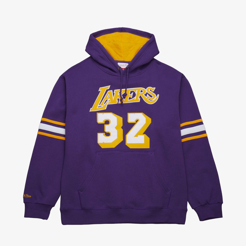 Mitchell & Ness Magic Johnson Los Angeles Lakers Name & Number Hoodie Purple