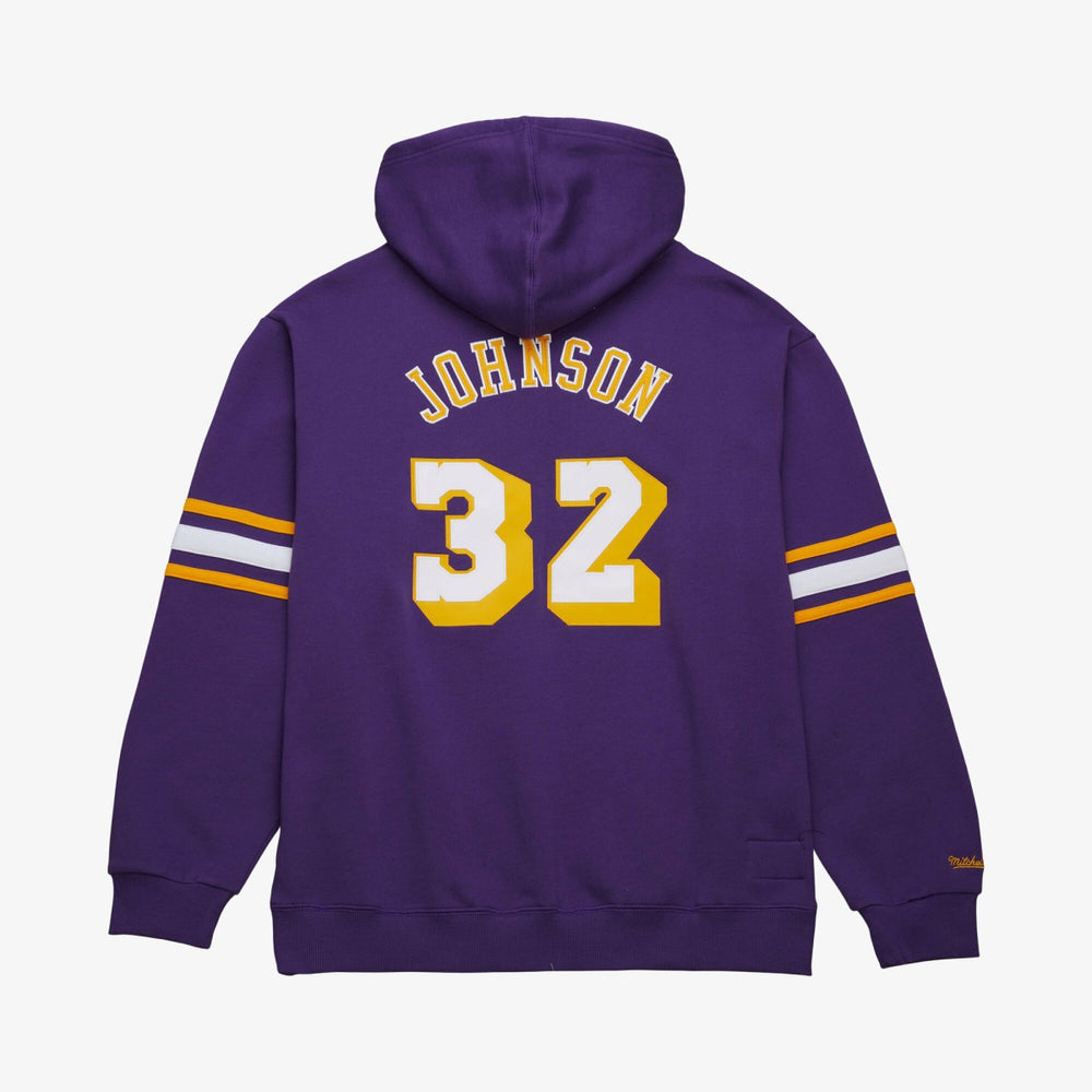Mitchell & Ness Magic Johnson Los Angeles Lakers Name & Number Hoodie Purple