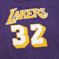 Mitchell & Ness Magic Johnson Los Angeles Lakers Name & Number Hoodie Purple