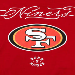 San Francisco 49ers Born x Raised Unisex Fine Line Hoodie - Scarlet - NFL
