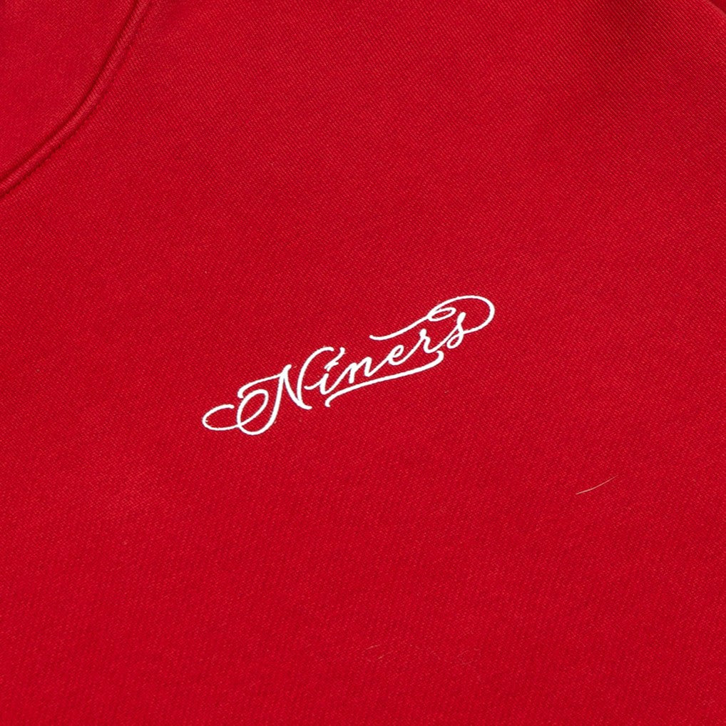 San Francisco 49ers Born x Raised Unisex Fine Line Hoodie - Scarlet - NFL