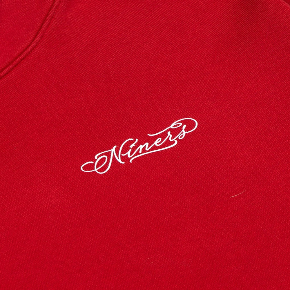San Francisco 49ers Born x Raised Unisex Fine Line Hoodie - Scarlet - NFL
