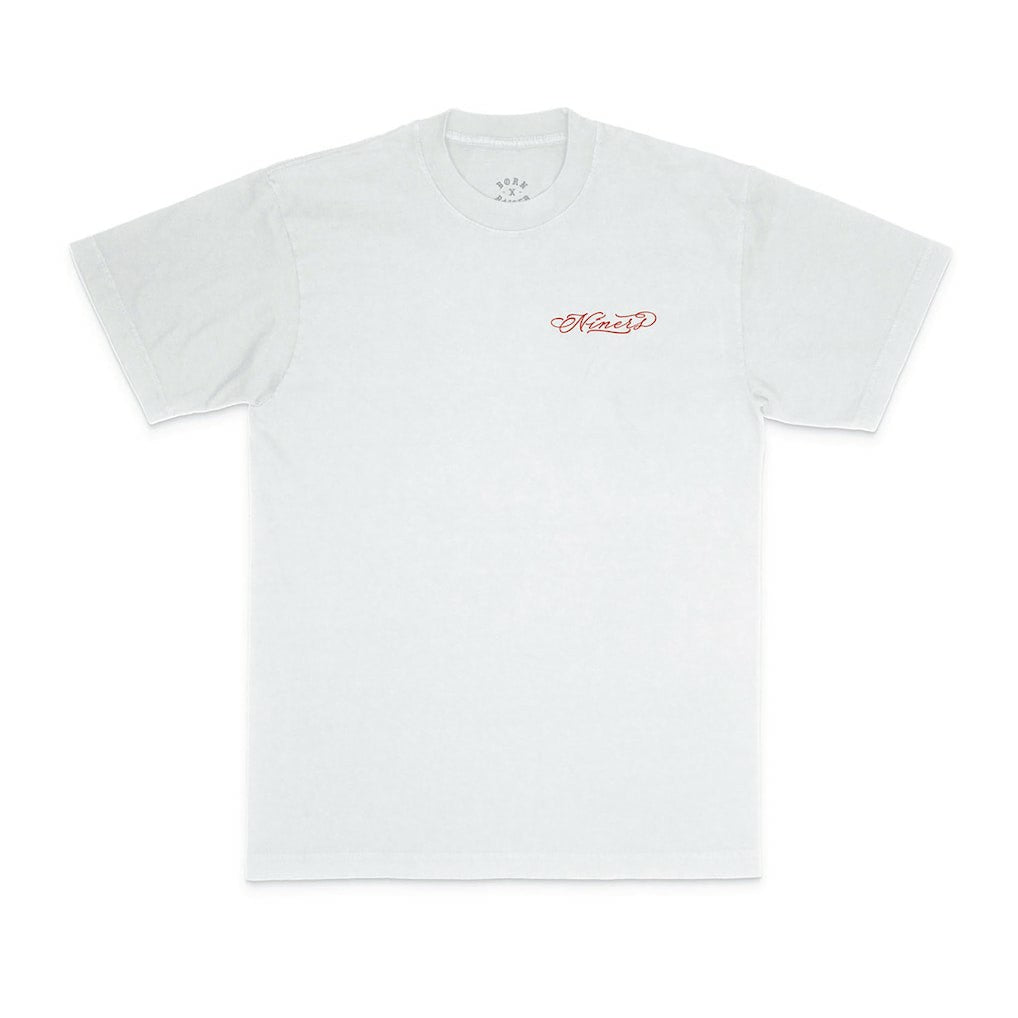 San Francisco 49ers Born x Raised Unisex Fine Line T-Shirt - White - NFL