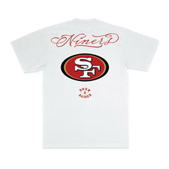 San Francisco 49ers Born x Raised Unisex Fine Line T-Shirt - White - NFL
