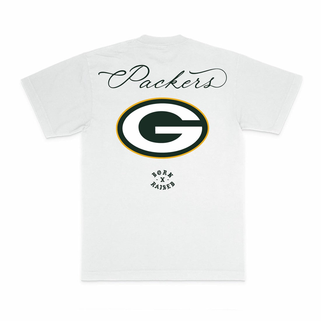 Green Bay Packers Born x Raised Unisex Fine Line T-Shirt - White - NFL