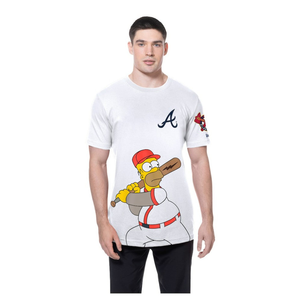 Atlanta Braves New Era MLB x Simpsons Homer Wonderbat T-Shirt Outlet