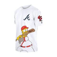 Atlanta Braves New Era MLB x Simpsons Homer Wonderbat T-Shirt Outlet