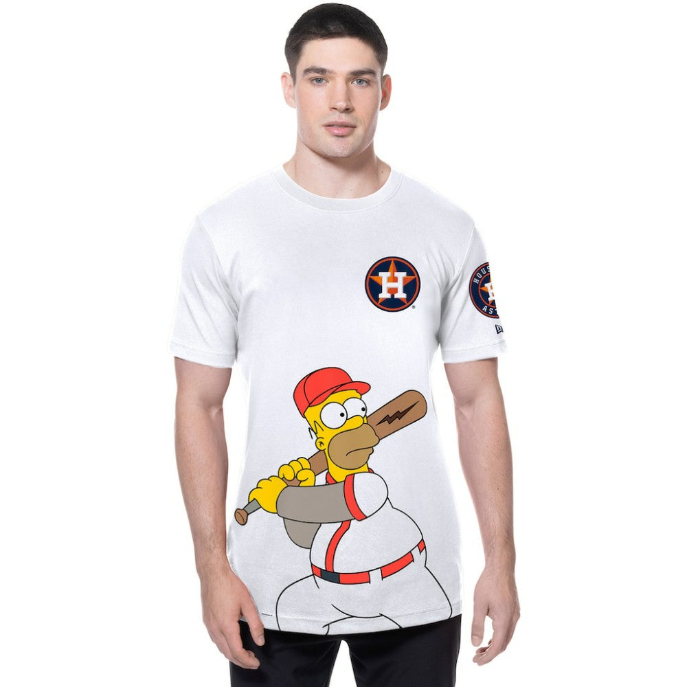 Houston Astros New Era MLB x Simpsons Homer Wonderbat T-Shirt Discount