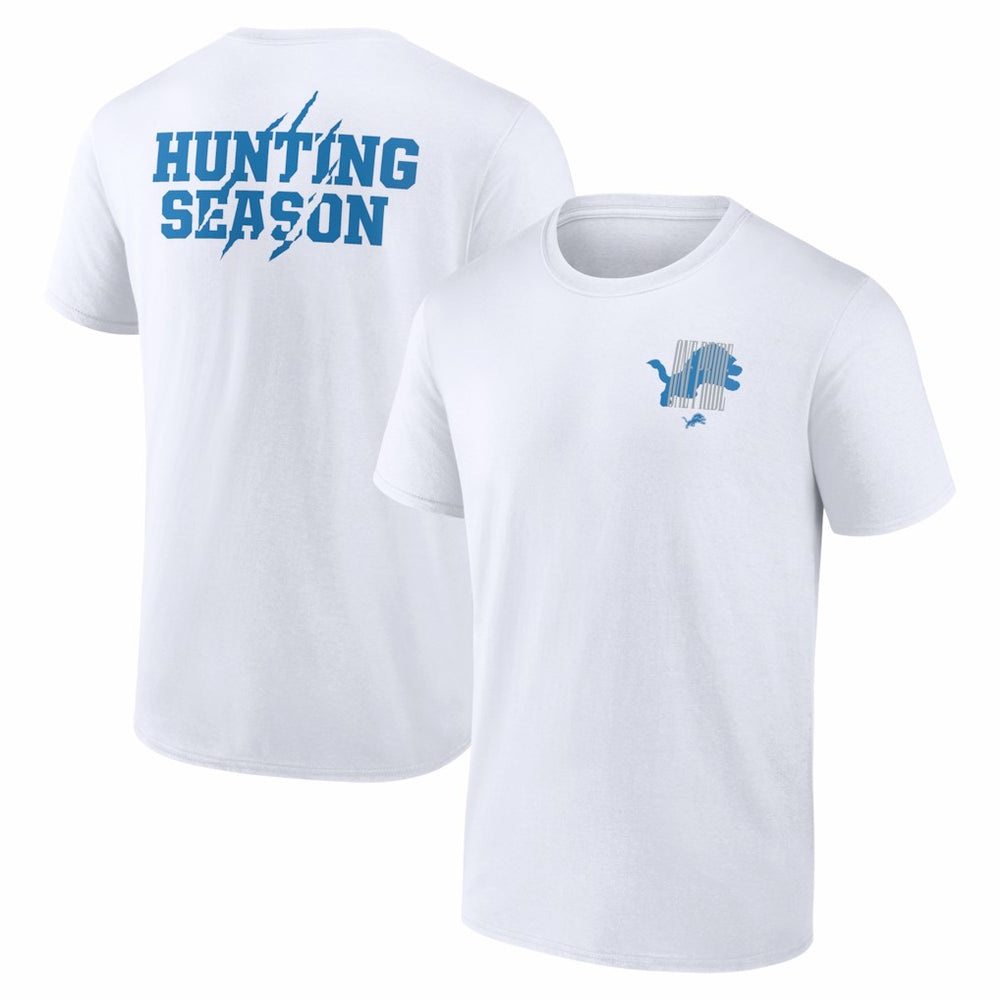 Detroit Lions Hunting Season T-Shirt - White - NFL