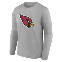 Arizona Cardinals Team Authentic Personalized Name & Number Long Sleeve T-Shirt - Gray - NFL