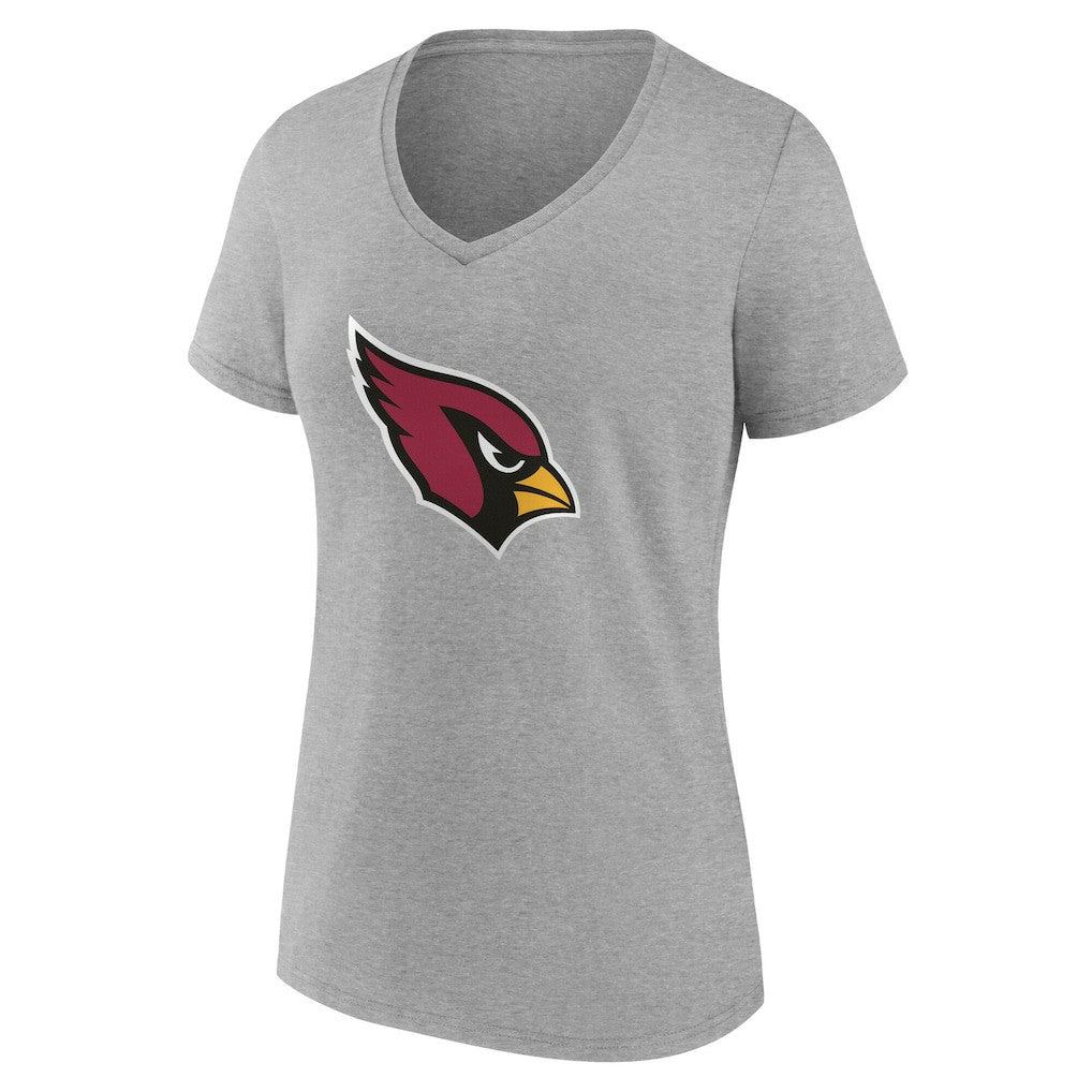 Arizona Cardinals Women's Team Authentic Personalized Name & Number V-Neck T-Shirt - Gray - NFL