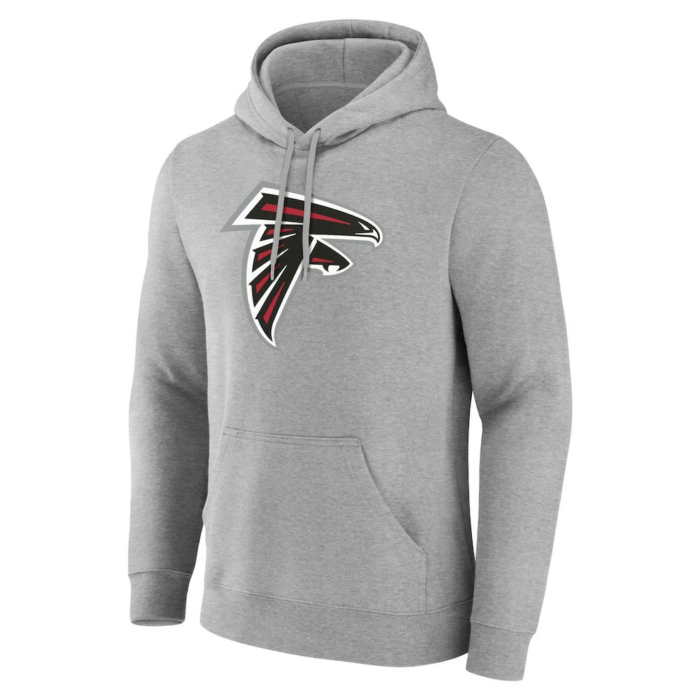 Atlanta Falcons Team Authentic Personalized Name & Number Hoodie - Gray - NFL