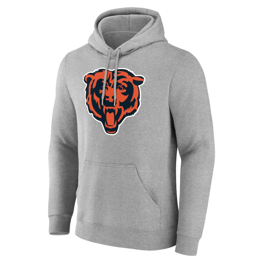 Chicago Bears Team Authentic Personalized Name & Number Hoodie - Gray - NFL