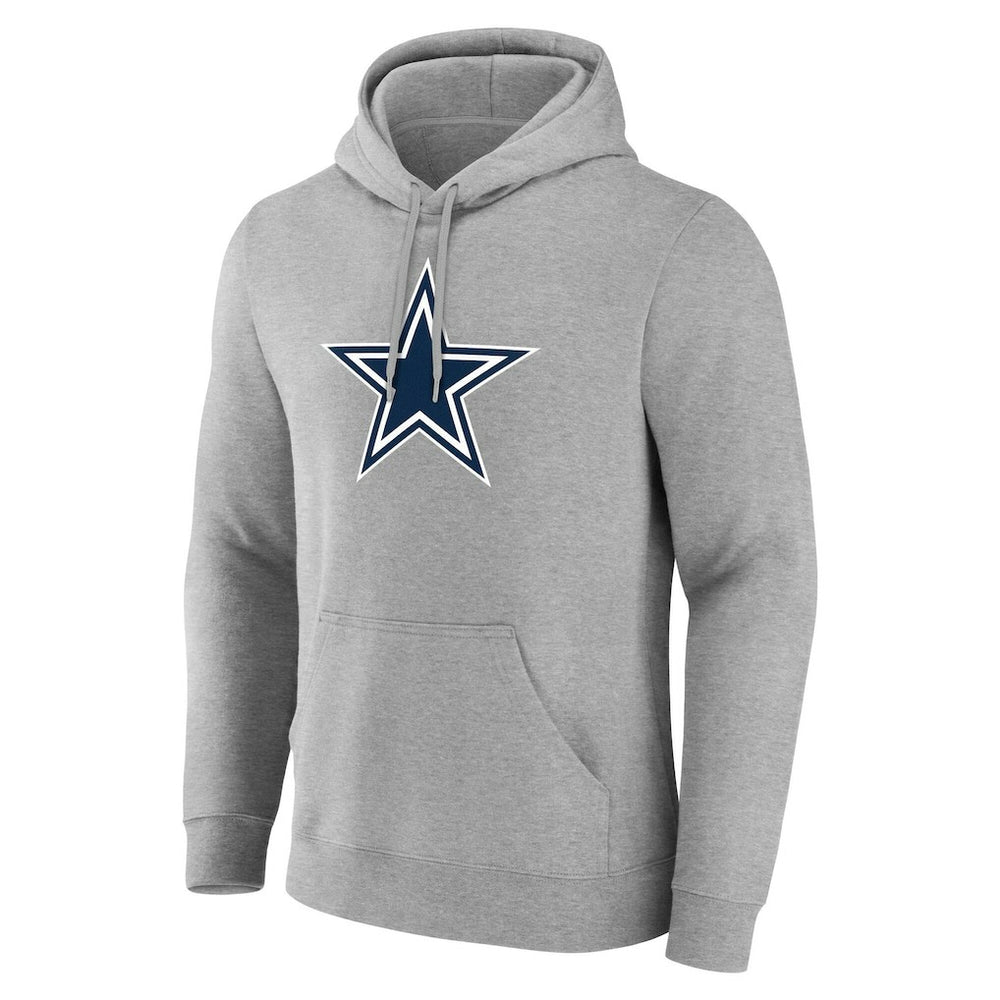 Dallas Cowboys Team Authentic Personalized Name & Number Hoodie - Gray - NFL