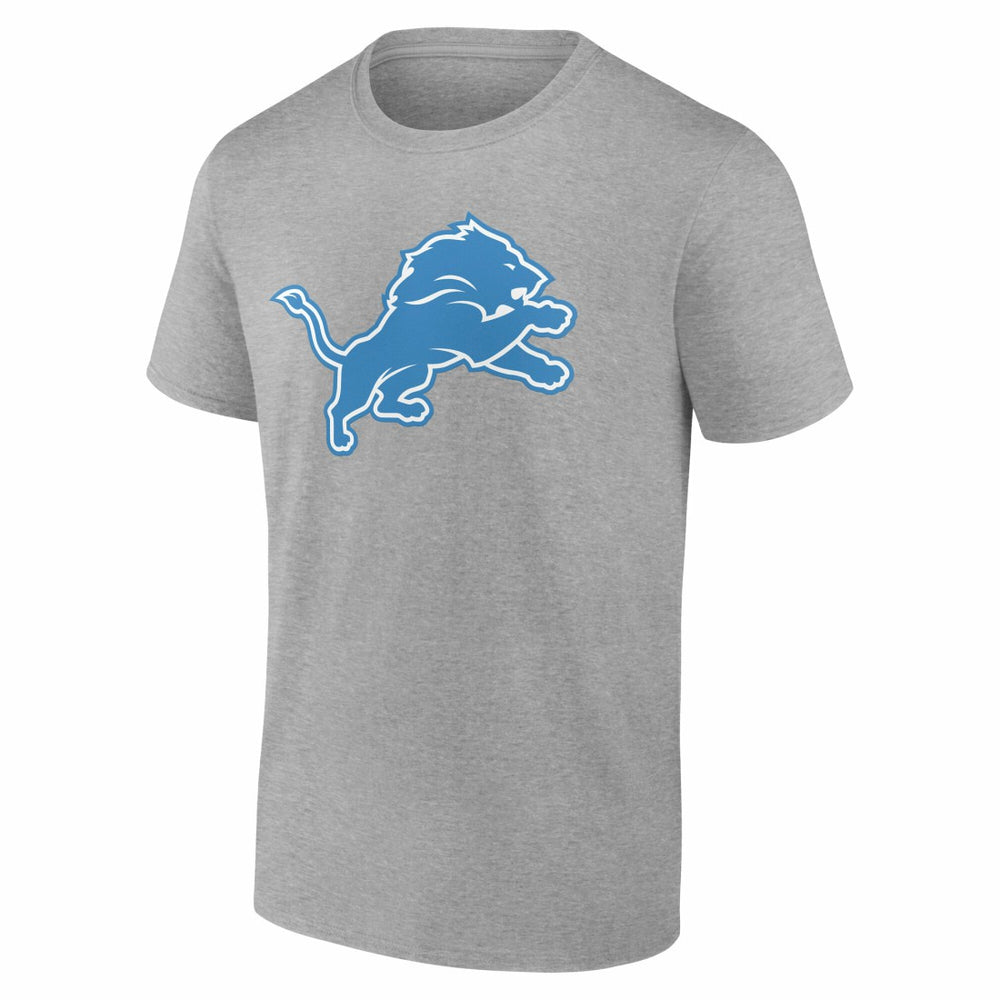 Detroit Lions Team Authentic Personalized Name & Number T-Shirt - Gray - NFL