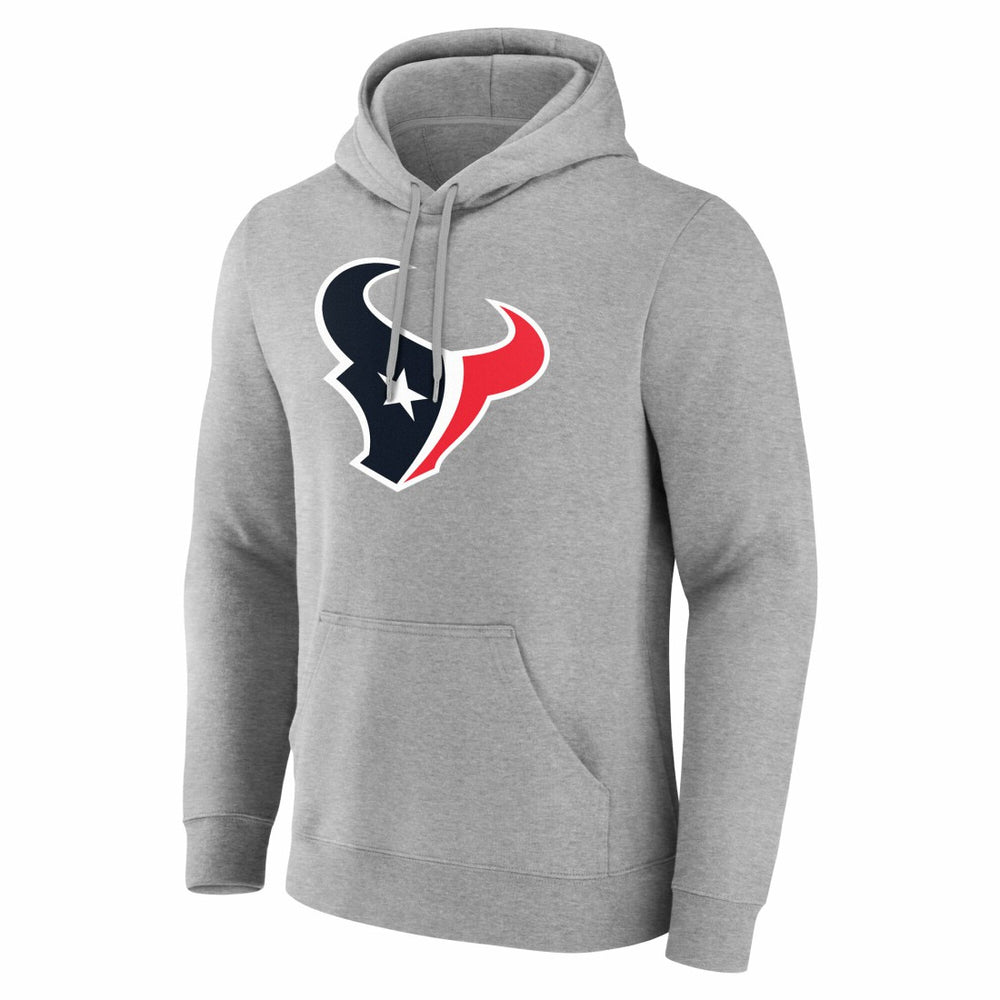 Houston Texans Team Authentic Personalized Name & Number Hoodie - Gray - NFL