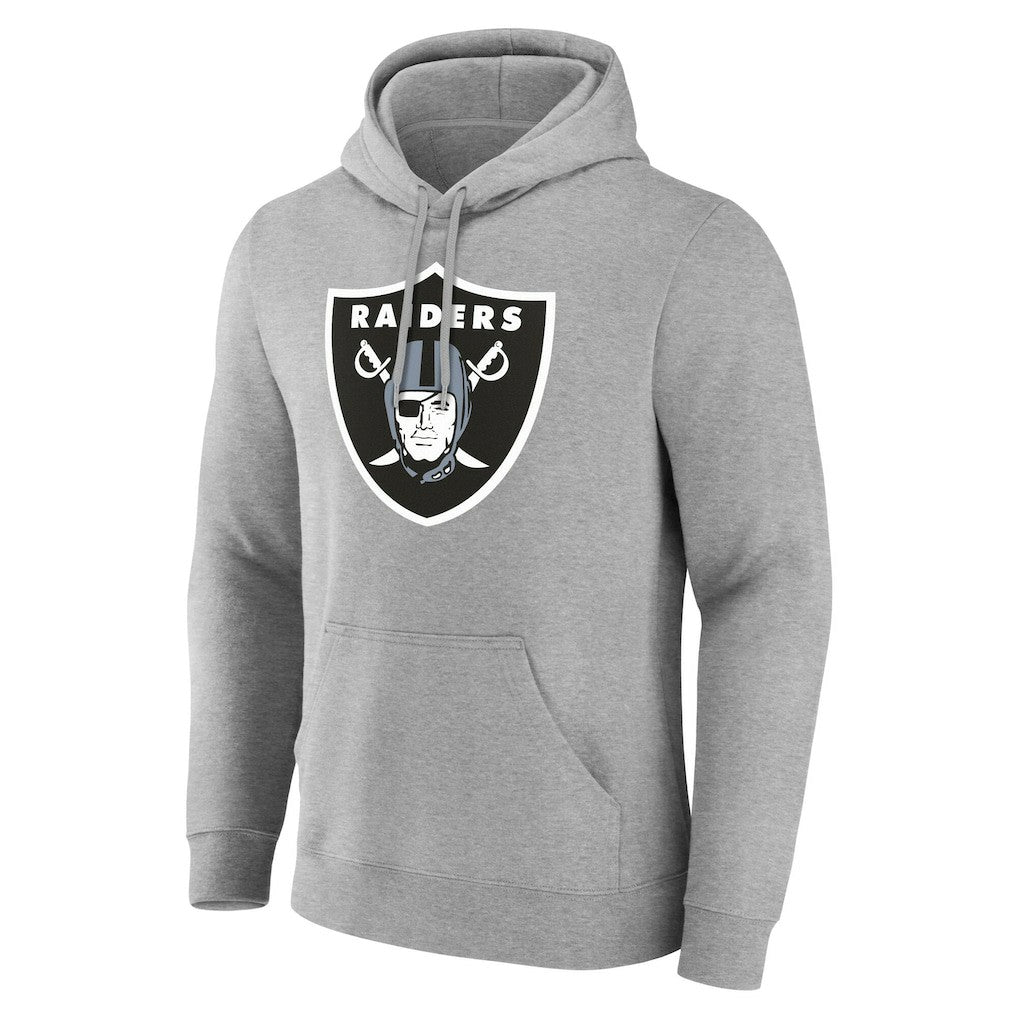 Las Vegas Raiders Team Authentic Personalized Name & Number Hoodie - Gray - NFL