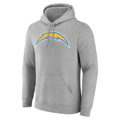 Los Angeles Chargers Team Authentic Personalized Name & Number Hoodie - Gray - NFL