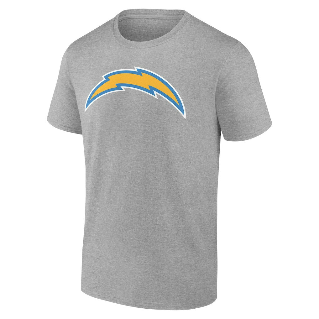 Los Angeles Chargers Team Authentic Personalized Name & Number T-Shirt - Gray - NFL