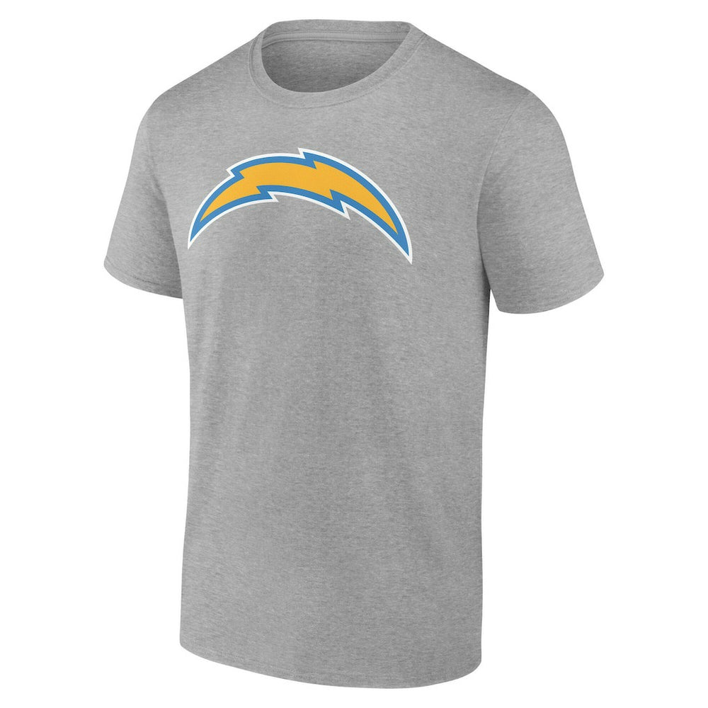 Los Angeles Chargers Team Authentic Personalized Name & Number T-Shirt - Gray - NFL