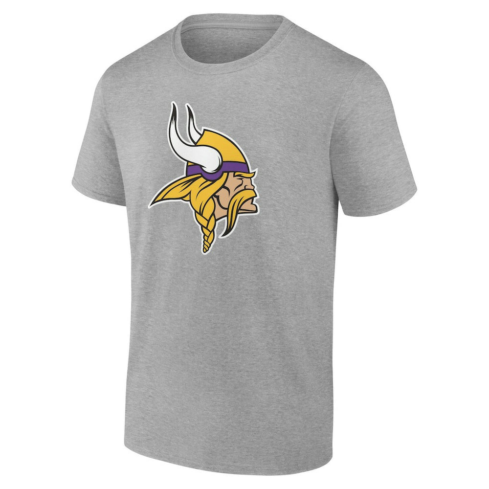 Minnesota Vikings Team Authentic Personalized Name & Number T-Shirt - Gray - NFL
