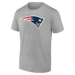 New England Patriots Team Authentic Personalized Name & Number T-Shirt - Gray - NFL