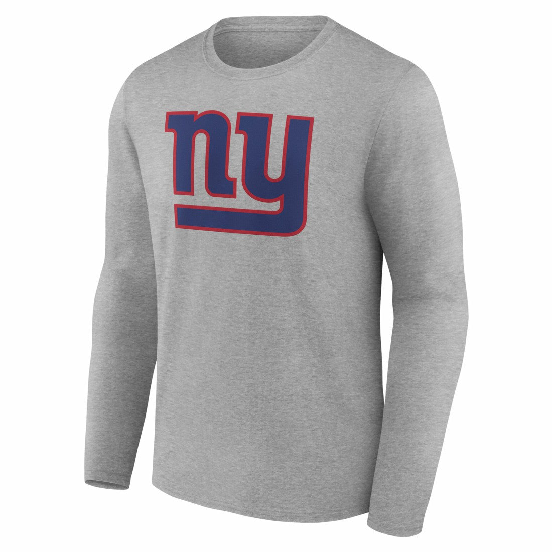 New York Giants Team Authentic Personalized Name & Number Long Sleeve T-Shirt - Gray - NFL