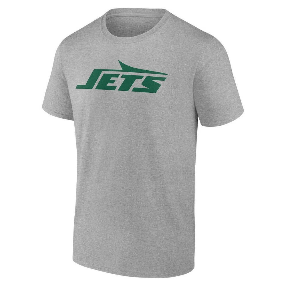 New York Jets Team Authentic Personalized Name & Number T-Shirt - Gray - NFL