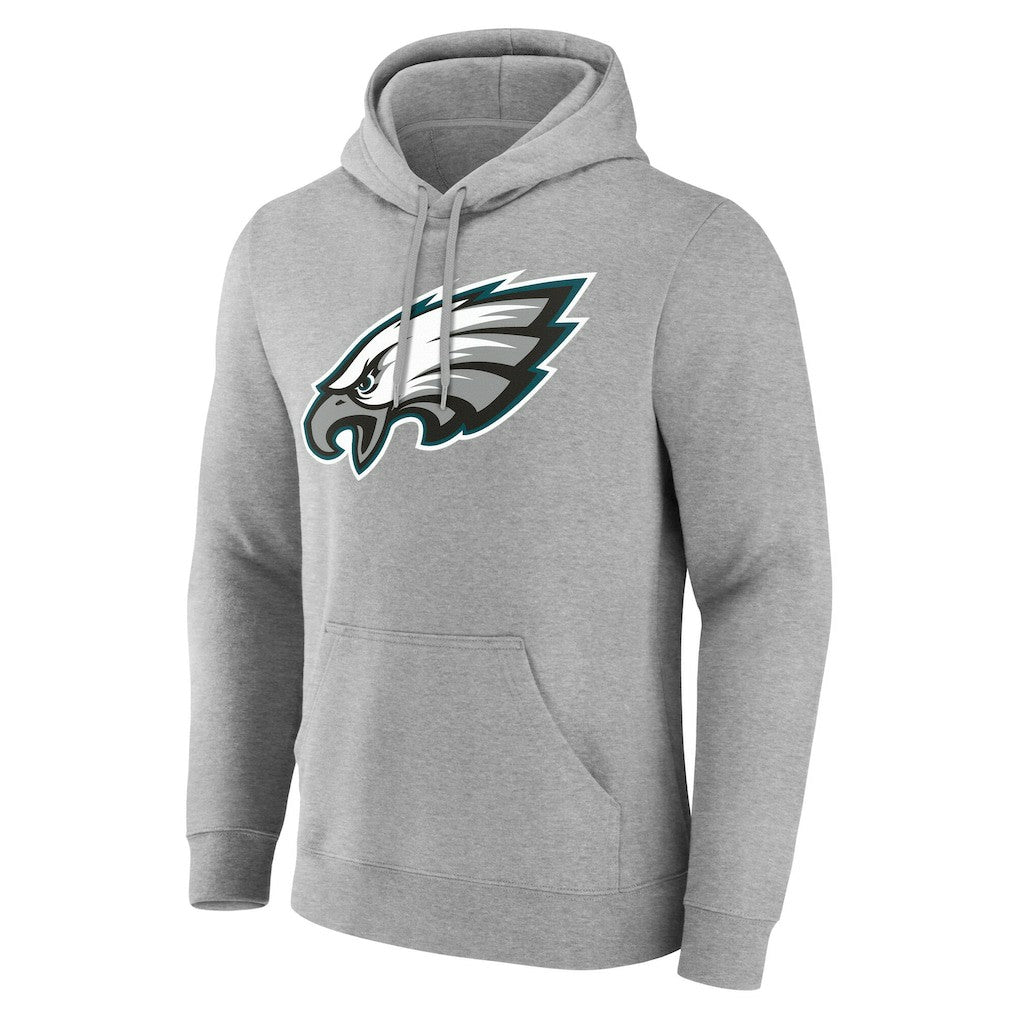 Philadelphia Eagles Team Authentic Personalized Name & Number Hoodie - Gray - NFL