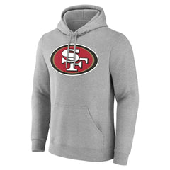 San Francisco 49ers Team Authentic Personalized Name & Number Hoodie - Gray - NFL