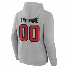 Tampa Bay Buccaneers Team Authentic Personalized Name & Number Hoodie - Gray - NFL