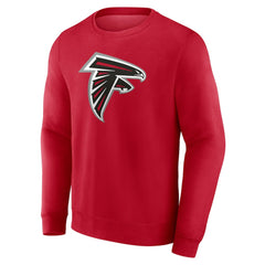 Atlanta Falcons Team Authentic Personalized Name & Number Sweatshirt - Red - NFL