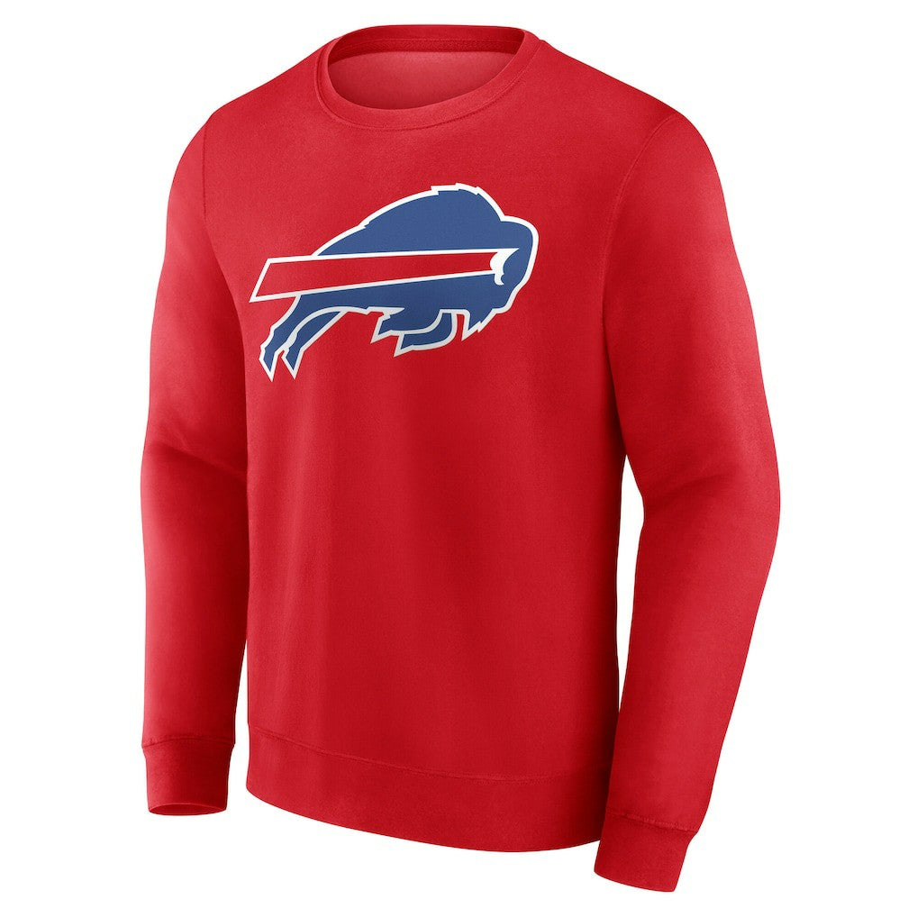 Buffalo Bills Team Authentic Personalized Name & Number Sweatshirt - Red - NFL