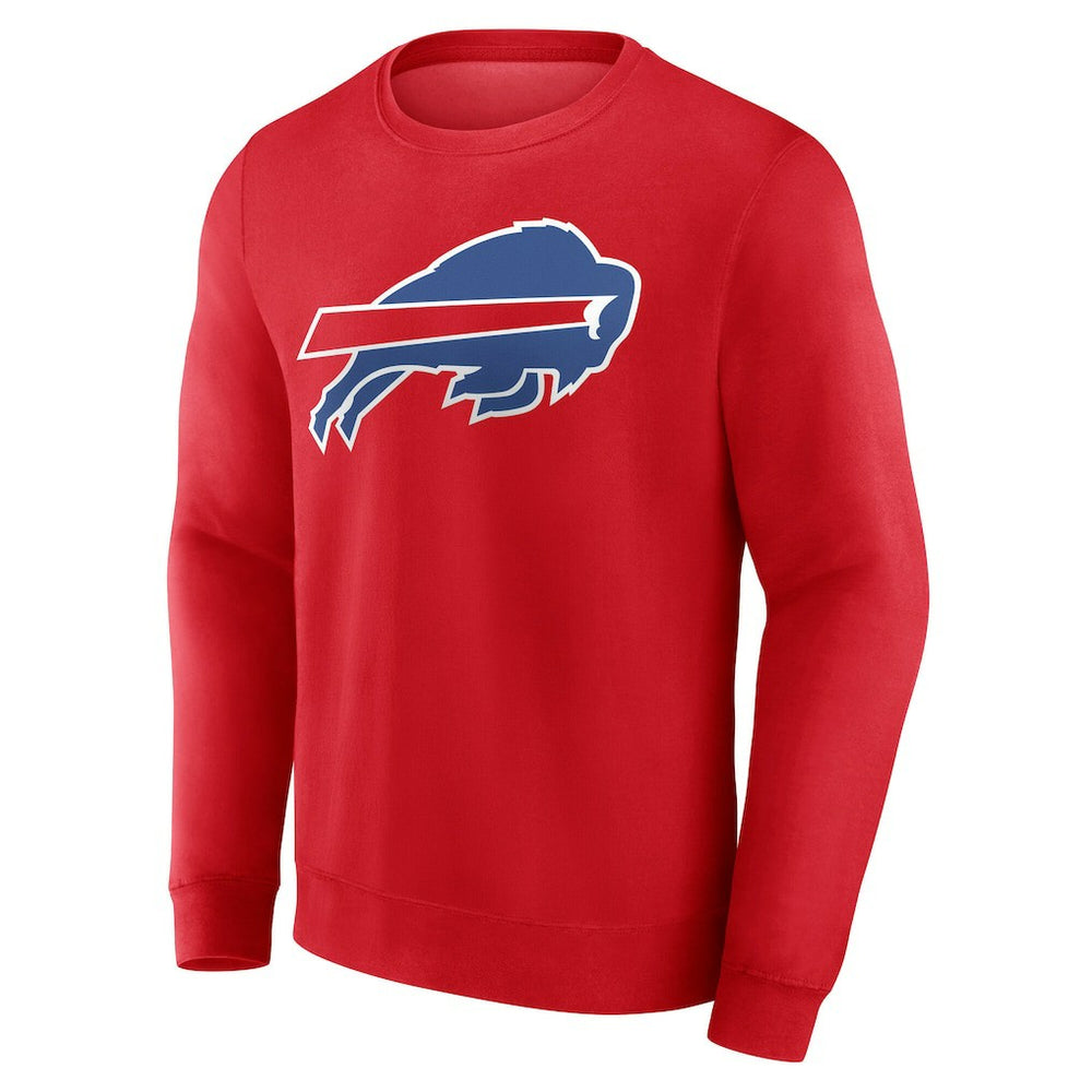 Buffalo Bills Team Authentic Personalized Name & Number Sweatshirt - Red - NFL