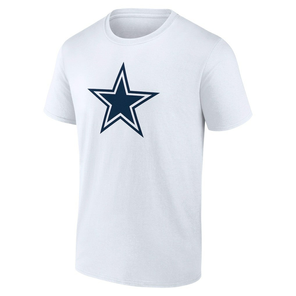 Dallas Cowboys Team Authentic Personalized Name & Number T-Shirt - White - NFL