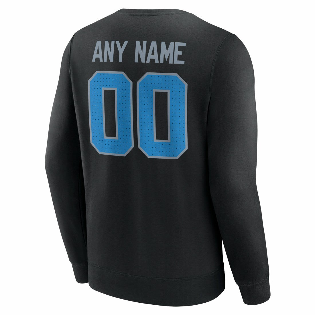 Detroit Lions Team Authentic Personalized Name & Number Sweatshirt - Black - NFL