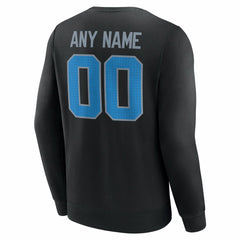 Detroit Lions Team Authentic Personalized Name & Number Sweatshirt - Black - NFL