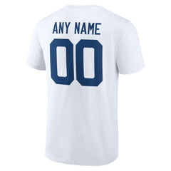 Indianapolis Colts Team Authentic Personalized Name & Number T-Shirt - White - NFL