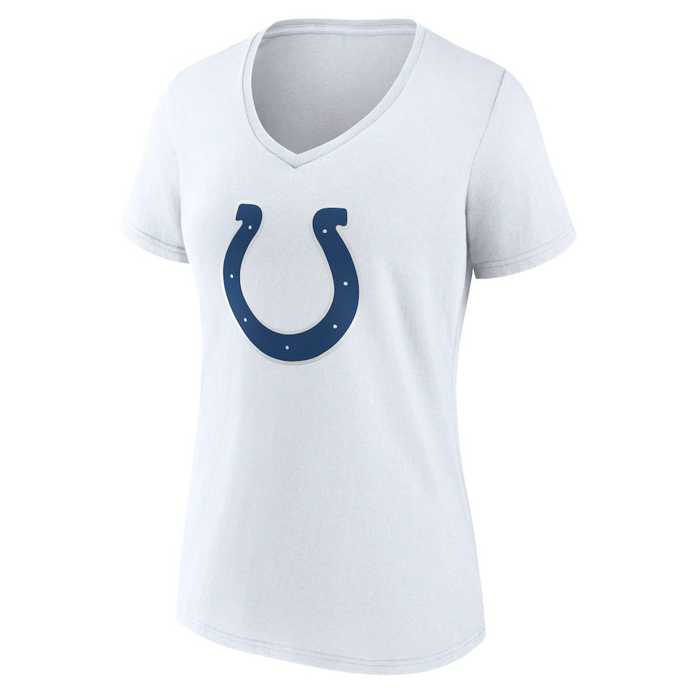 Indianapolis Colts Women's Team Authentic Personalized Name & Number V-Neck T-Shirt - White - NFL