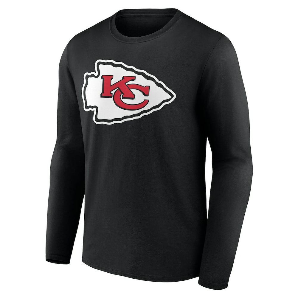 Kansas City Chiefs Team Authentic Personalized Name & Number Long Sleeve T-Shirt - Black - NFL