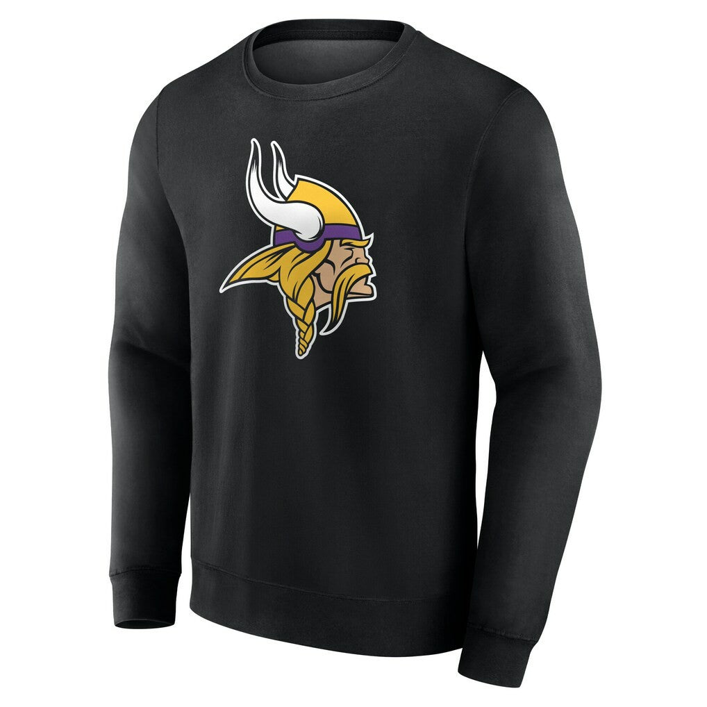 Minnesota Vikings Team Authentic Personalized Name & Number Sweatshirt - Black - NFL