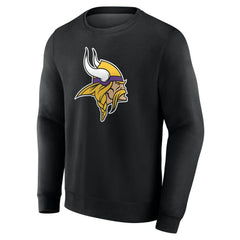 Minnesota Vikings Team Authentic Personalized Name & Number Sweatshirt - Black - NFL