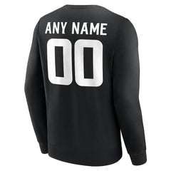 Minnesota Vikings Team Authentic Personalized Name & Number Sweatshirt - Black - NFL