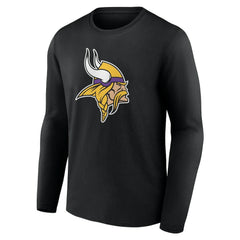 Minnesota Vikings Team Authentic Personalized Name & Number Long Sleeve T-Shirt - Black - NFL