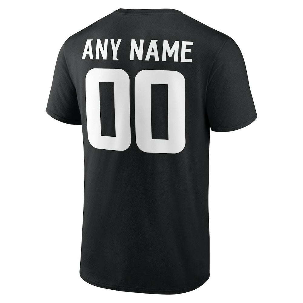 Minnesota Vikings Team Authentic Personalized Name & Number T-Shirt - Black - NFL