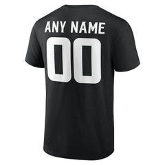 Minnesota Vikings Team Authentic Personalized Name & Number T-Shirt - Black - NFL
