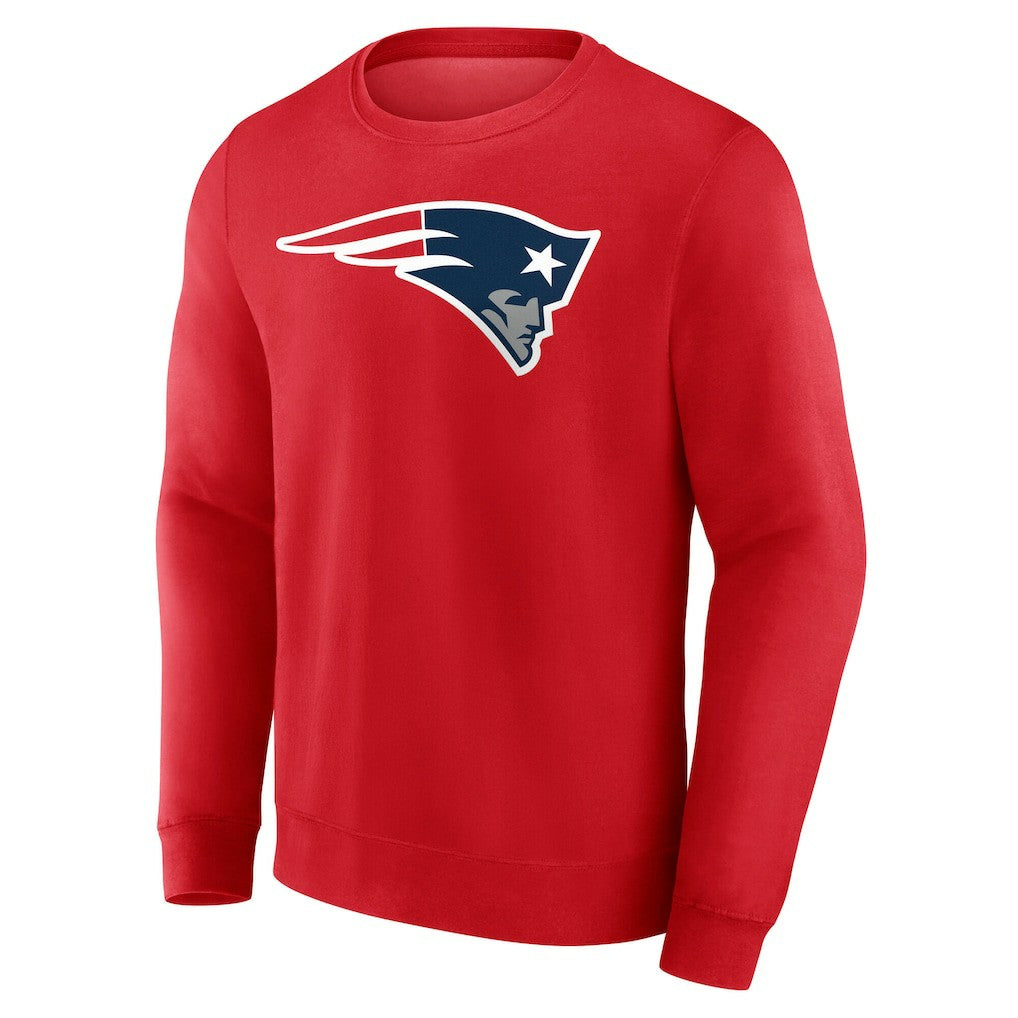 New England Patriots Team Authentic Personalized Name & Number Sweatshirt - Red - NFL