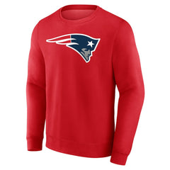 New England Patriots Team Authentic Personalized Name & Number Sweatshirt - Red - NFL