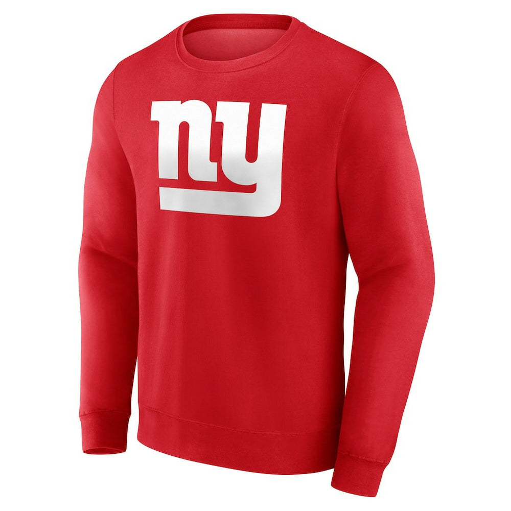 New York Giants Team Authentic Personalized Name & Number Sweatshirt - Red - NFL
