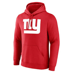 New York Giants Team Authentic Personalized Name & Number Hoodie - Red - NFL